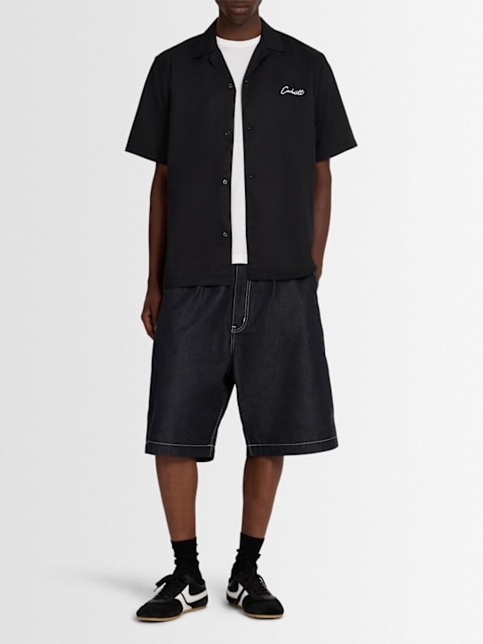 Carhartt WIP: Delray cotton blend short sleeve shirt - men_1 | Luisa Via Roma