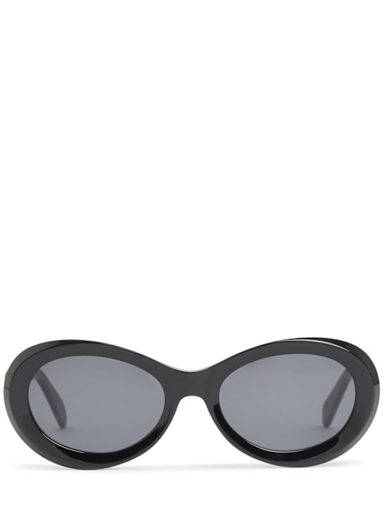 Toteme: The Ovals acetate sunglasses - Black/Grey - women_0 | Luisa Via Roma