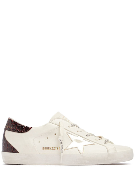 Golden Goose: Super Star leather sneakers - women_0 | Luisa Via Roma