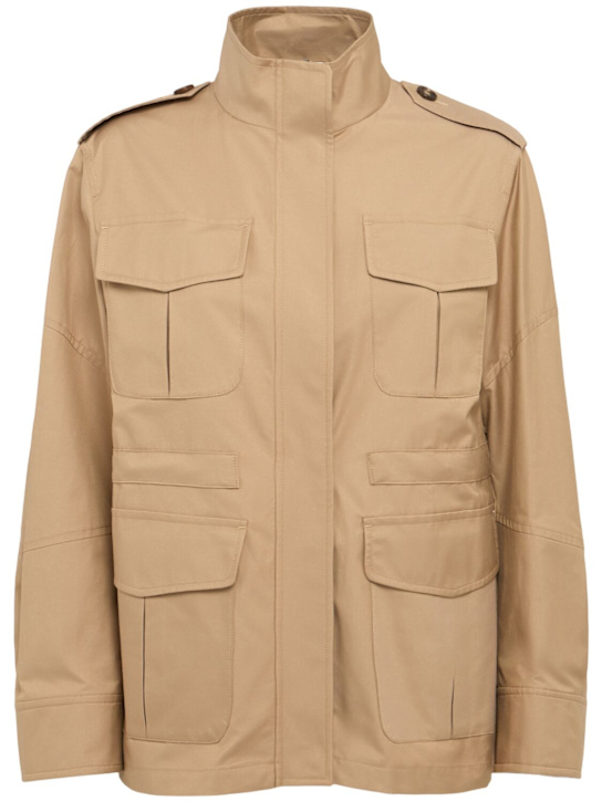 Leila cotton blend twill jacket