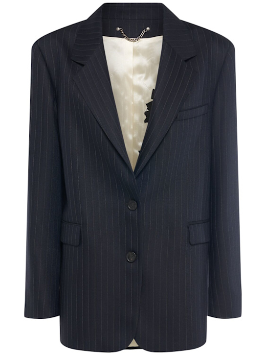 Golden Goose: Journey single breast wool blend jacket - women_0 | Luisa Via Roma