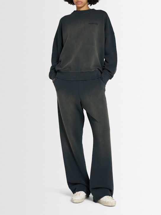 Golden Goose: Journey dyed cotton sweatshirt - ウォッシュドブラック - women_1 | Luisa Via Roma