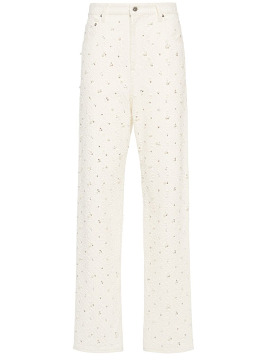 Golden Goose: Lasercut-Jeans mit Kristallen „Journey Kim“ - women_0 | Luisa Via Roma