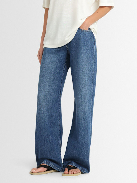 The Row: Dune canvas thong sandals - women_1 | Luisa Via Roma