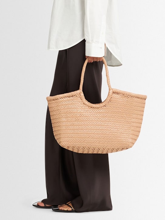 Dragon Diffusion: Big Nantucket woven leather basket bag - women_1 | Luisa Via Roma