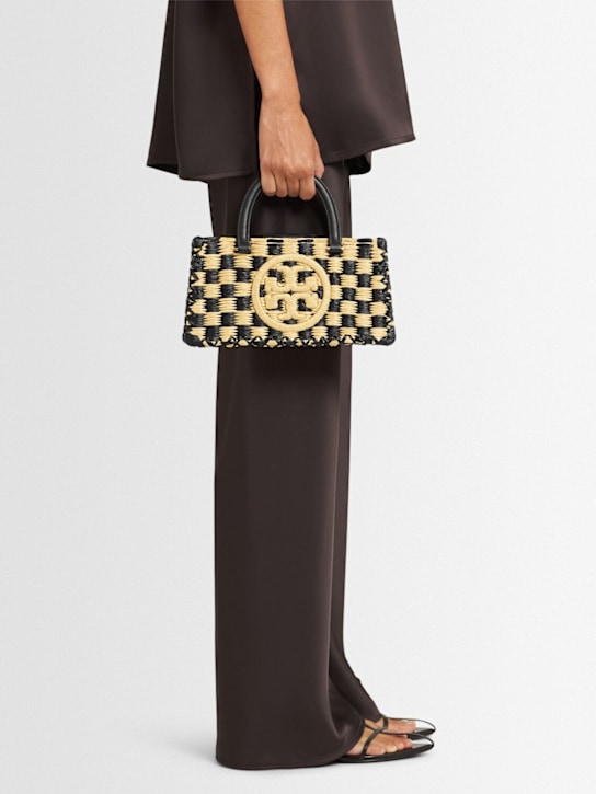 Tory Burch: E/W Ella hand-crocheted raffia bag - women_1 | Luisa Via Roma