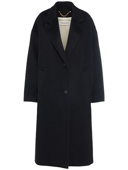 Golden Goose: Golden Cocoon single breast coat - women_0 | Luisa Via Roma