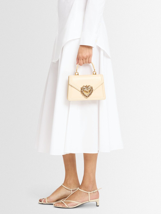 Dolce&Gabbana: Mini Devotion leather top handle bag - women_1 | Luisa Via Roma