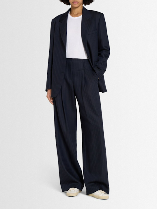 Golden Goose: Pantalon plissé en mélange de laine Journey Flavia - women_1 | Luisa Via Roma