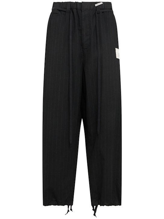 Mihara Yasuhiro: Wide pinstriped pants - men_0 | Luisa Via Roma