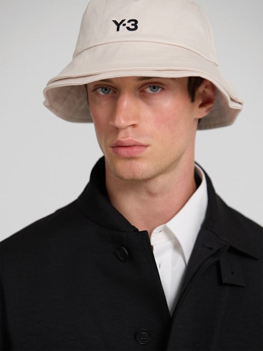 Y-3: Double bucket hat - men_1 | Luisa Via Roma