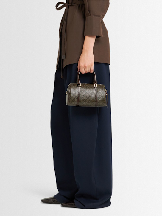 Tory Burch: ミニ T モノグラム コーテッドバレルバッグ - women_1 | Luisa Via Roma