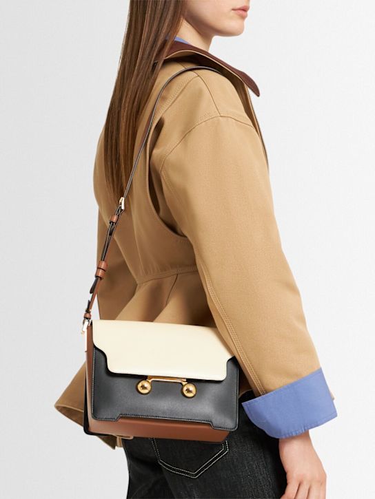 Marni: Medium Trunkaroo leather shoulder bag - women_1 | Luisa Via Roma