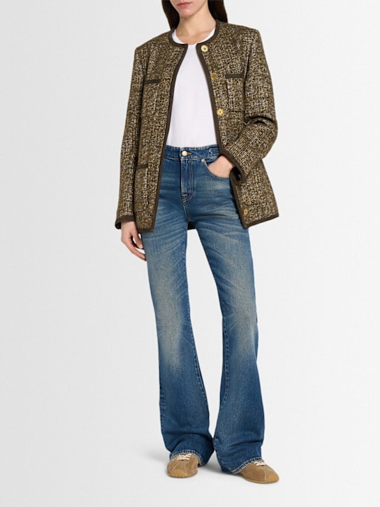 Golden Goose: Journey Ophelia bootcut denim jeans - Blue - women_1 | Luisa Via Roma