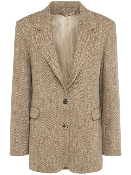 Golden Goose: Journey linen blend over jacket - women_0 | Luisa Via Roma