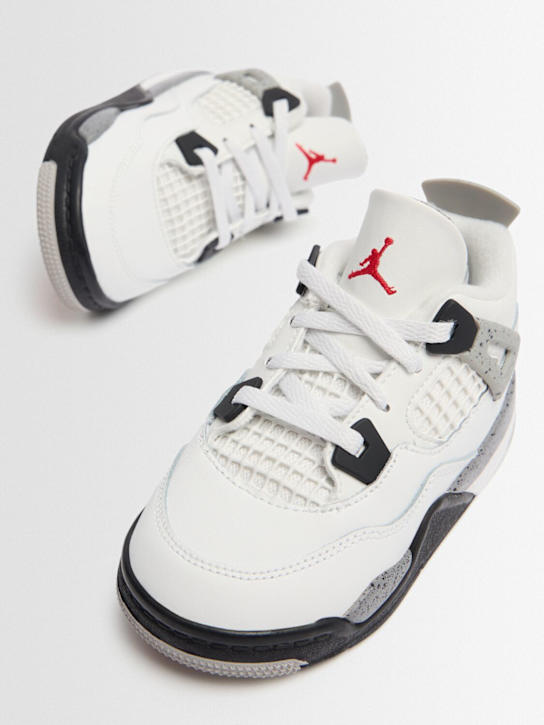 Jordan: Jordan 4 Retro OG sneakers - Summit White/Fi - kids-girls_1 | Luisa Via Roma