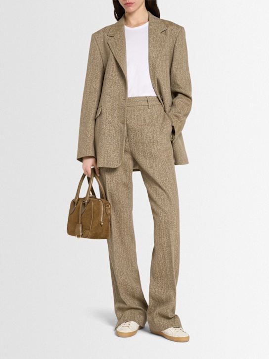 Golden Goose: Journey new relaxed linen blend pants - women_1 | Luisa Via Roma