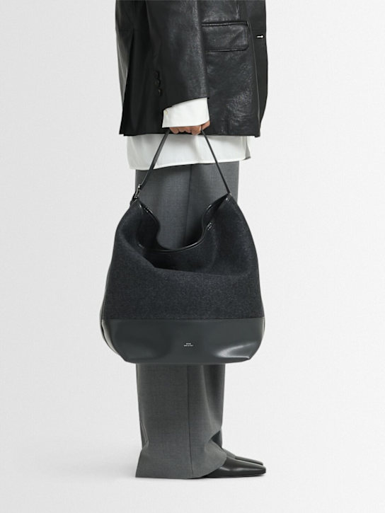 Toteme: Belted doublé wool tote bag - women_1 | Luisa Via Roma
