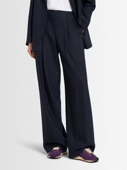 Golden Goose: Running marathon nylon sneakers - Purple/White - women_1 | Luisa Via Roma