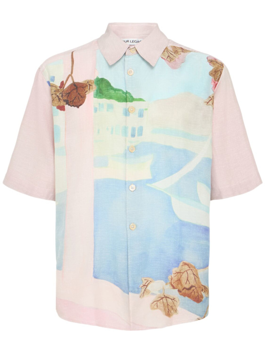 Our Legacy: Beyond short sleeve shirt - Pink/Multi - men_0 | Luisa Via Roma