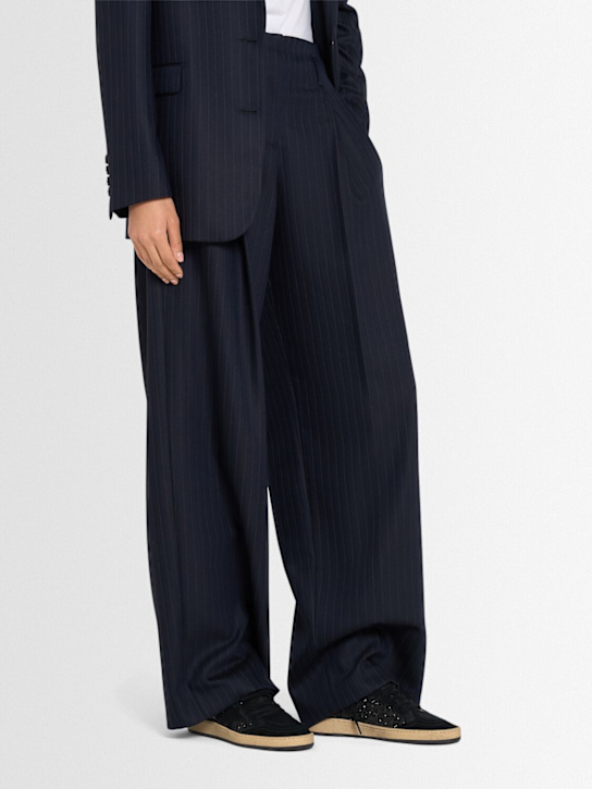 Golden Goose: Ballstar glittered sneakers - Black - women_1 | Luisa Via Roma