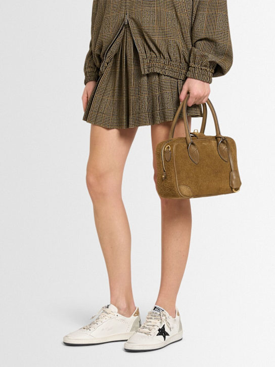 Golden Goose: 20mm Ballstar leather sneakers - White - women_1 | Luisa Via Roma