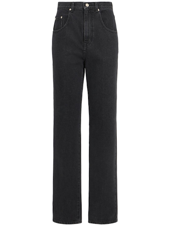 Eenk: Classic denim straight jeans - Black - women_0 | Luisa Via Roma