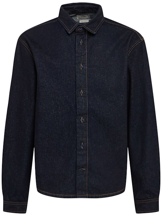 The Core: Denim shirt - Blue Raw - men_0 | Luisa Via Roma