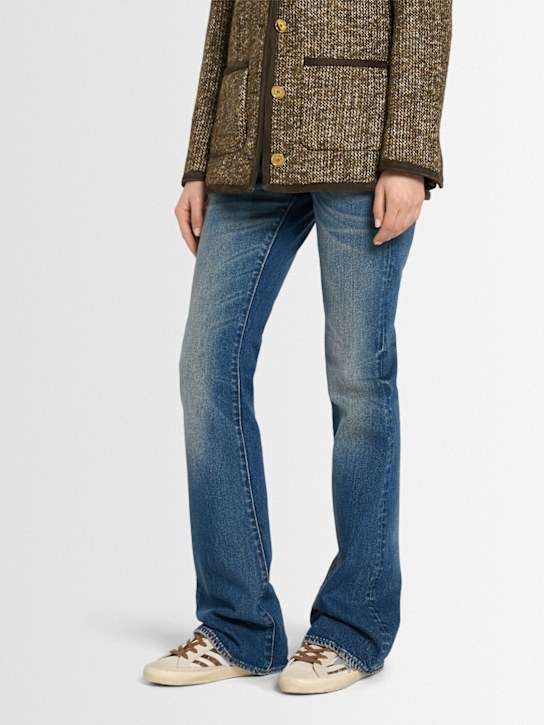 Golden Goose: Sneakers Super Star de piel efecto potro y ante - women_1 | Luisa Via Roma