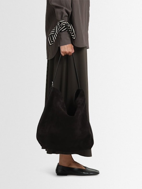 Toteme: Borsa shopping in pelle con cinturino - Espresso - women_1 | Luisa Via Roma