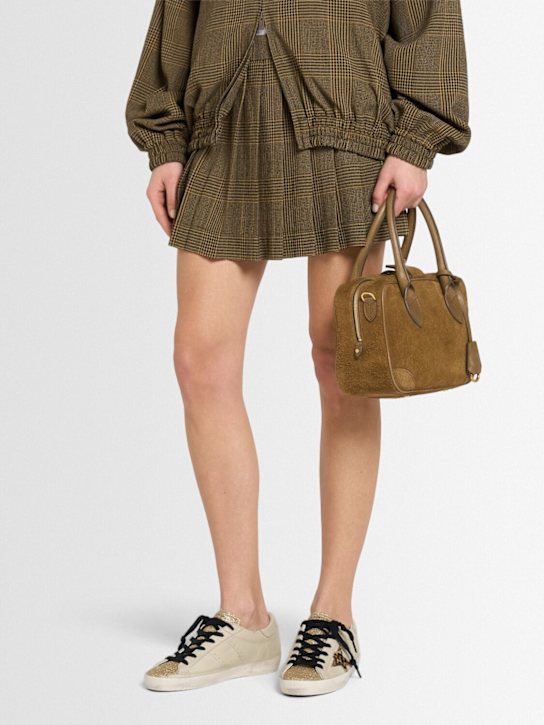 Golden Goose: Super Star pony hair leather sneakers - Beige - women_1 | Luisa Via Roma