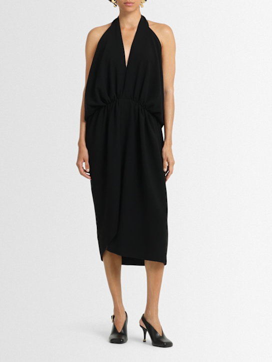 Vide crepe midi dress - Thumbnail 2