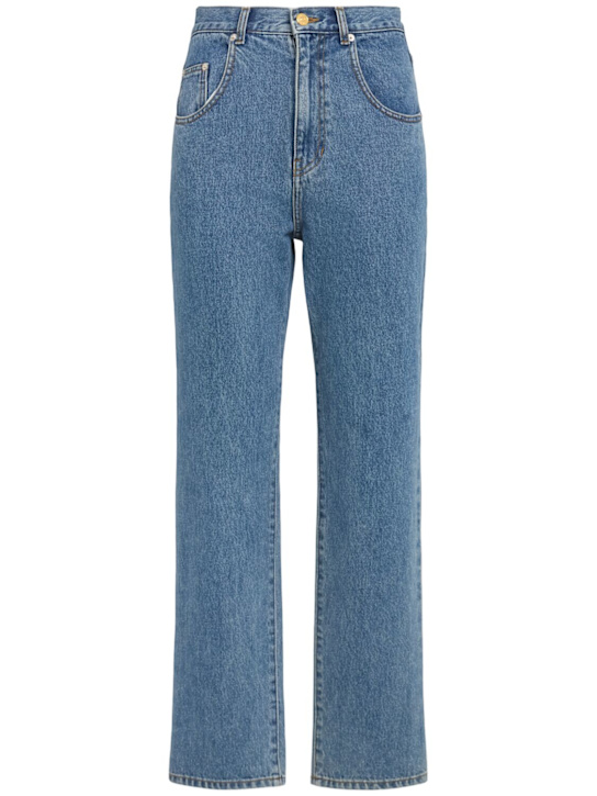 Eenk: Straight denim jeans - Blue - women_0 | Luisa Via Roma