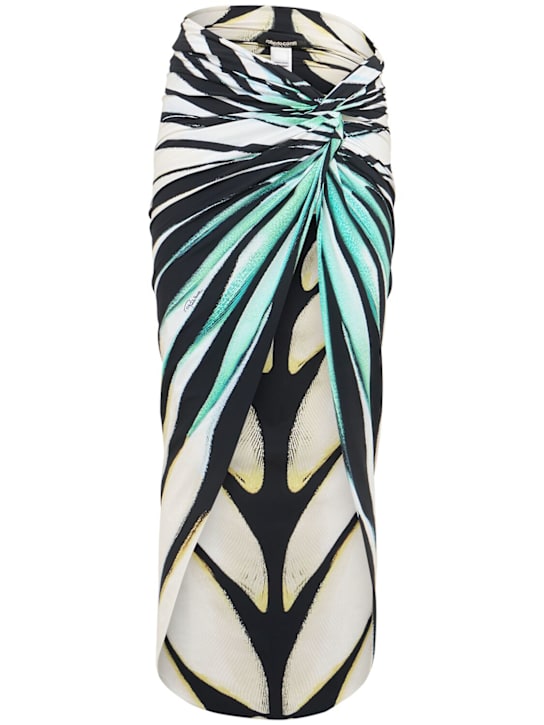 Roberto Cavalli: Ray Of Sea printed nylon blend sarong - women_0 | Luisa Via Roma