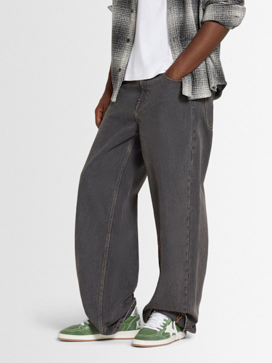 Golden Goose: Ballstar leather sneakers - Green/Silver - men_1 | Luisa Via Roma