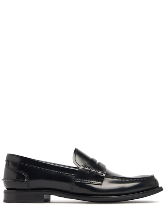 Church's: Pembrey brushed leather loafers - women_0 | Luisa Via Roma