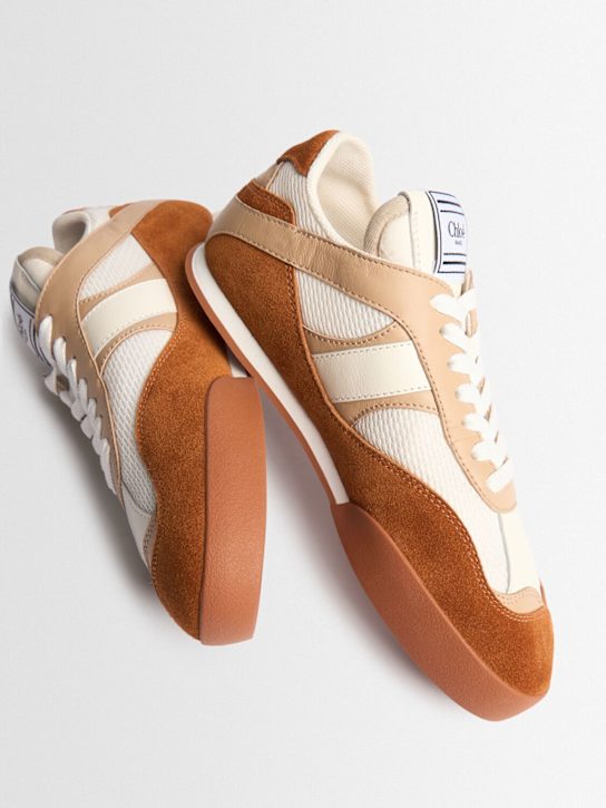 Chloé: Chloé Kick sneakers - Rusted Brown - women_1 | Luisa Via Roma