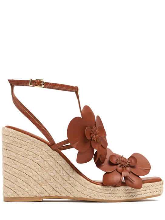 Zimmermann: 110mm Orchid leather wedges - women_0 | Luisa Via Roma