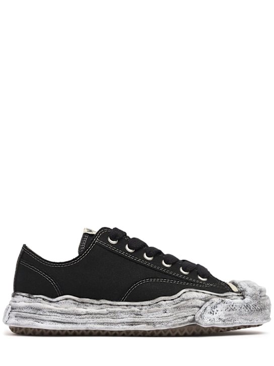 Mihara Yasuhiro: HANK garment dyed low sneakers - men_0 | Luisa Via Roma