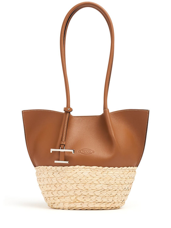 Tod's: スモール バックス ラフィア風トートバッグ - women_0 | Luisa Via Roma