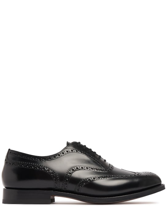 Church's: Burwood lace-up derby shoes - Black - men_0 | Luisa Via Roma