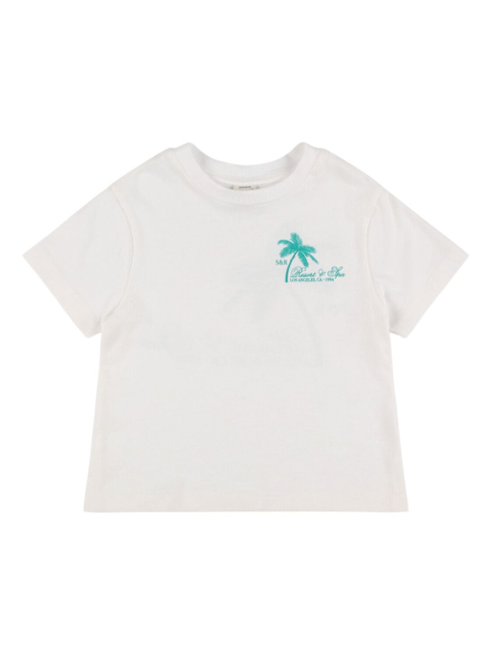 Sporty & Rich: コットンジャージーTシャツ - kids-girls_0 | Luisa Via Roma