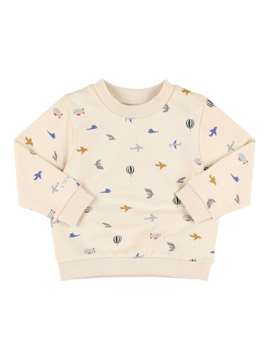 Liewood: Felpa girocollo in cotone con stampa Smile - Multicolore - kids-girls_0 | Luisa Via Roma