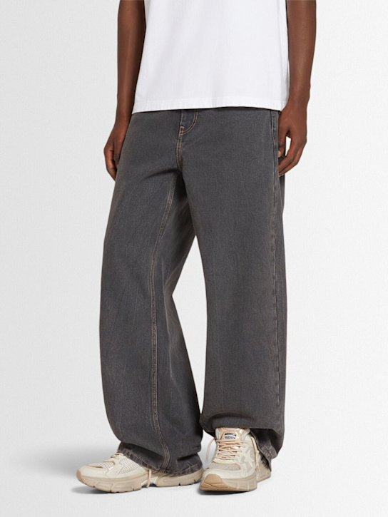 Golden Goose: Lightstar mesh & leather sneakers - men_1 | Luisa Via Roma