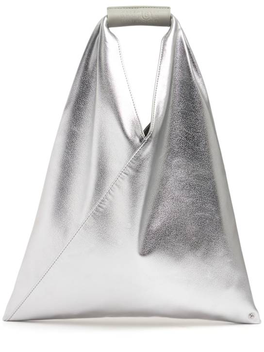 MM6 Maison Margiela: Small Classic Japanese laminated bag - women_0 | Luisa Via Roma