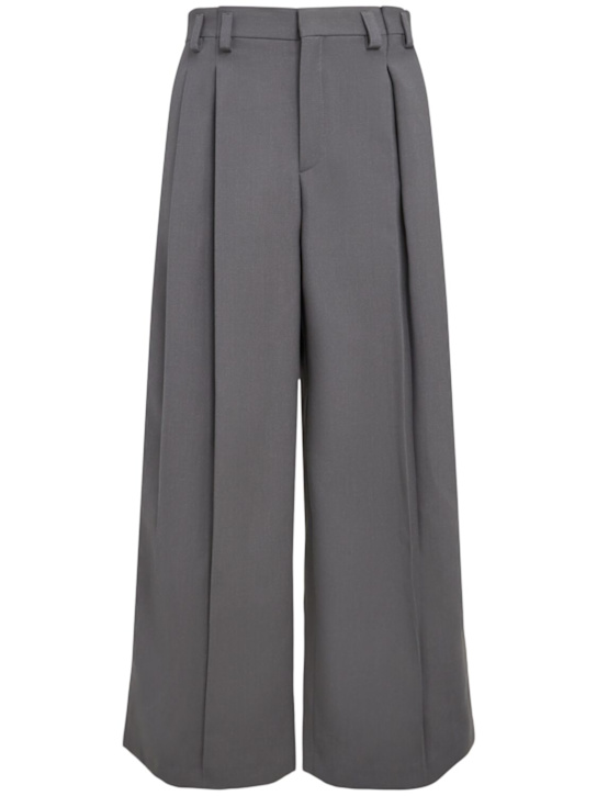 Jil Sander: Large fit double pleated wool pants - men_0 | Luisa Via Roma