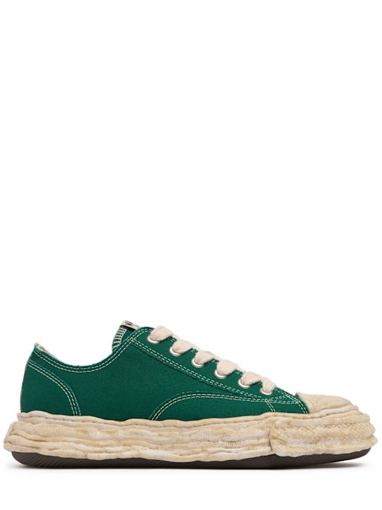 Mihara Yasuhiro: PETERSON 23 low sneakers - Green - men_0 | Luisa Via Roma