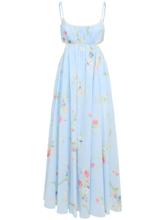 Zimmermann: Lucky cotton picnic maxi dress - women_0 | Luisa Via Roma