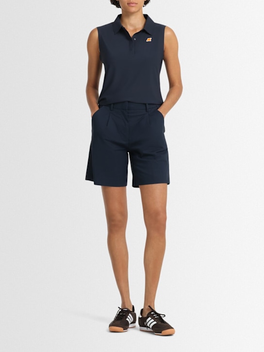 K-Way: Nive tech twill golf shorts - women_1 | Luisa Via Roma