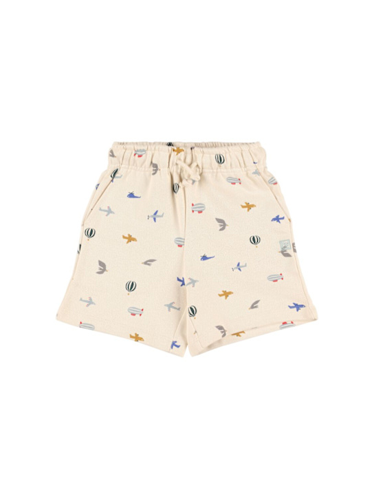 Liewood: Printed cotton sweat shorts - Multicolor - kids-boys_0 | Luisa Via Roma